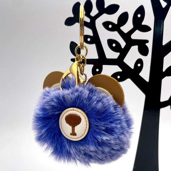 VIOLET BEAR | Pom Pom | Bag Charm | Keychain (Brand New!) 💘 - Picture 1 of 7